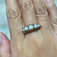 Vintage five stone opal ring-Vintage Rings-The Antique Ring Shop