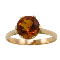 Madeira cutrine solitaire ring-Vintage Rings-The Antique Ring Shop