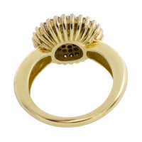 Diamond cluster ring in 14 carat gold-engagement rings-The Antique Ring Shop