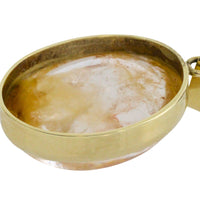 Cabochon quartz pendant in 14 carat gold-Pendants-The Antique Ring Shop