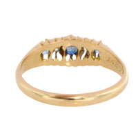 Edwardian sapphire and diamond ring from 1905-Antique rings-The Antique Ring Shop