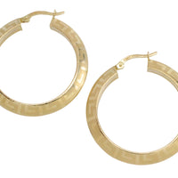 Hoop earrings with a meander-Earrings-The Antique Ring Shop