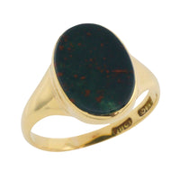 Edwardian period bloodstone signet ring-gents rings-The Antique Ring Shop