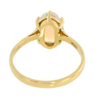 Cabochon opal ring in 18 carat gold-Vintage Rings-The Antique Ring Shop