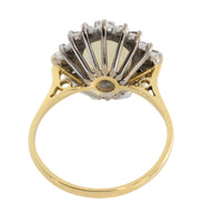 Vintage opal and diamond ring-Vintage Rings-The Antique Ring Shop
