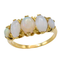 Edwardian five stone opal ring-The Antique Ring Shop