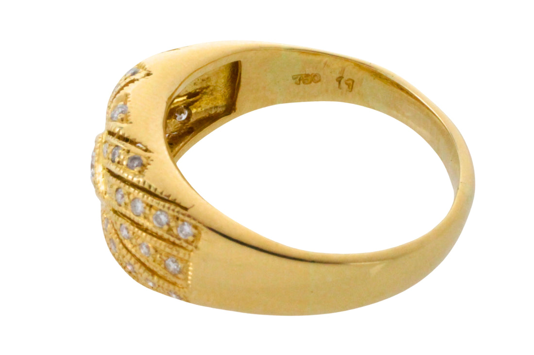 Diamond ring in 18 carat gold-Vintage Rings-The Antique Ring Shop