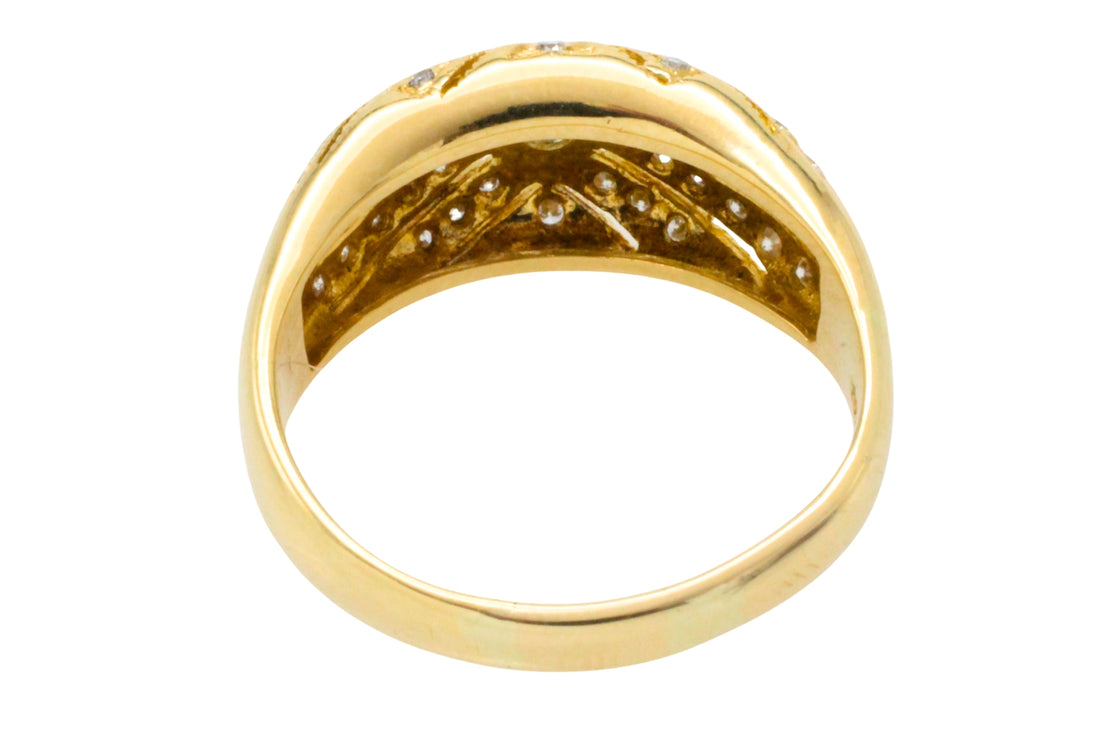 Diamond ring in 18 carat gold-Vintage Rings-The Antique Ring Shop