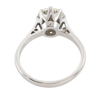 2.20 carat diamond solitaire ring in white gold