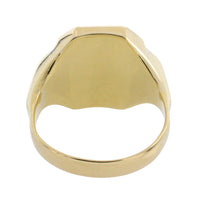 Vintage onyx signet ring in 14 carat gold