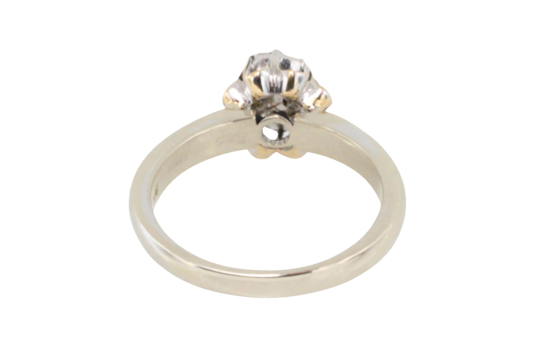 Rose diamond ring in 14 carat gold-Vintage Rings-The Antique Ring Shop