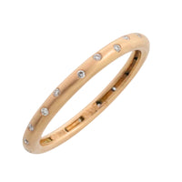 14 carat gold band with diamonds