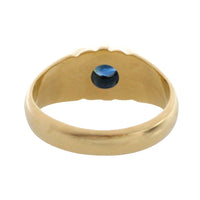 14 carat gold ring with sapphire-Vintage Rings-The Antique Ring Shop
