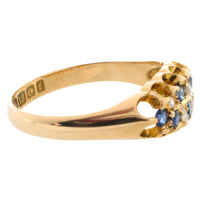Edwardian sapphire and diamond ring from 1905-Antique rings-The Antique Ring Shop