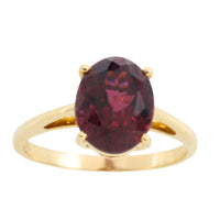 Garnet ring in 14 carat gold-Vintage Rings-The Antique Ring Shop