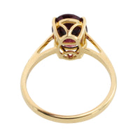 Garnet ring in 14 carat gold-Vintage Rings-The Antique Ring Shop
