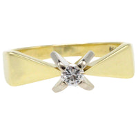 Vintage diamanten solitaire ring
