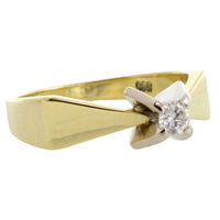 Vintage diamanten solitaire ring