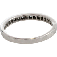 18 carat white gold band with diamonds