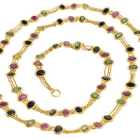 Multi gen collier in 18 carat gold
