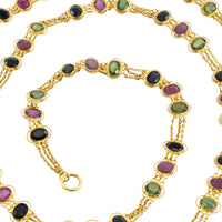 Multi gen collier in 18 carat gold