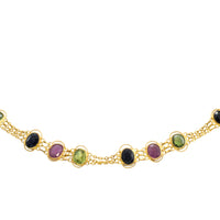 Multi gen collier in 18 carat gold