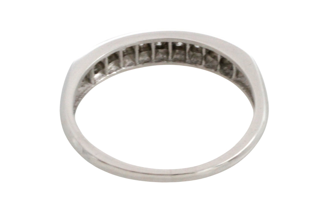 Platinum ring with diamonds