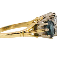 Vintage sapphire and diamond ring in 18 carat gold-Vintage Rings-The Antique Ring Shop