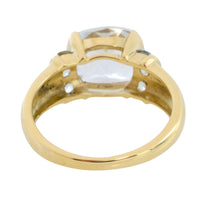 Vintage aquamarine ring in 14 carat gold-Vintage Rings-The Antique Ring Shop
