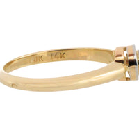 Old cut diamond solitaire ring