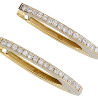 18 carat gold earrings with diamonds