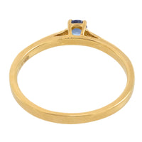 Sapphire and diamond ring in 14 carat gold