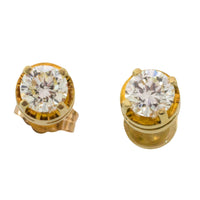 Vintage diamond studs in 14 carat gold