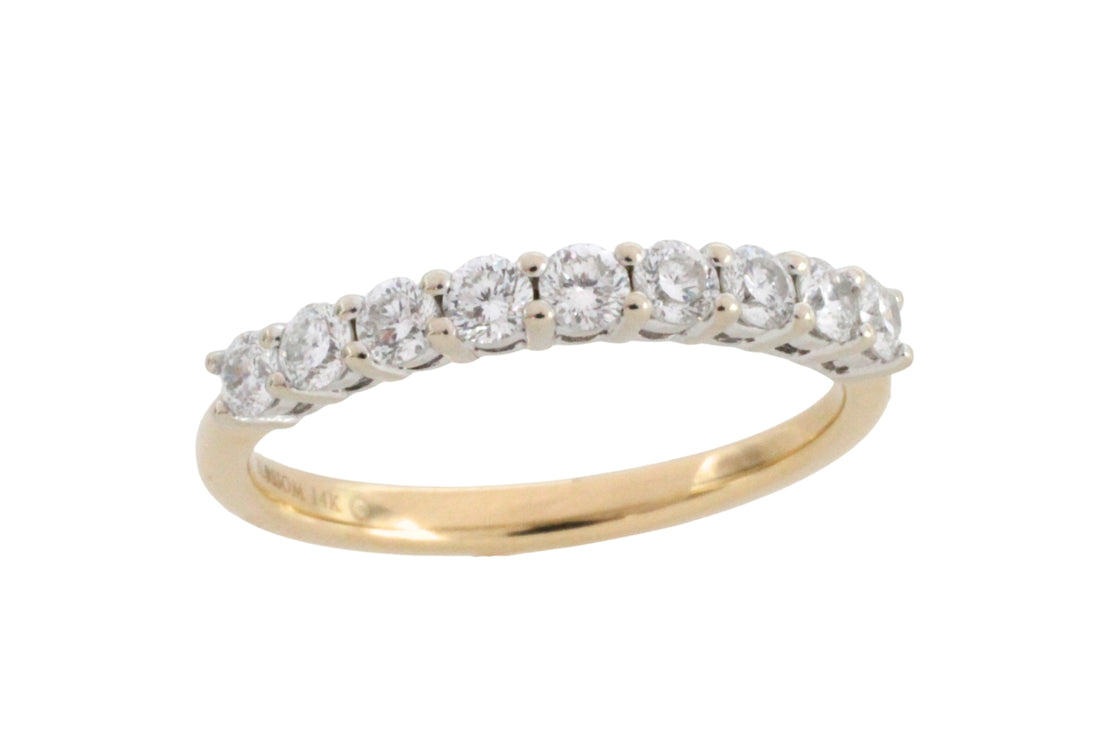 Diamond half eternity band