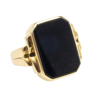 Vintage onyx signet ring