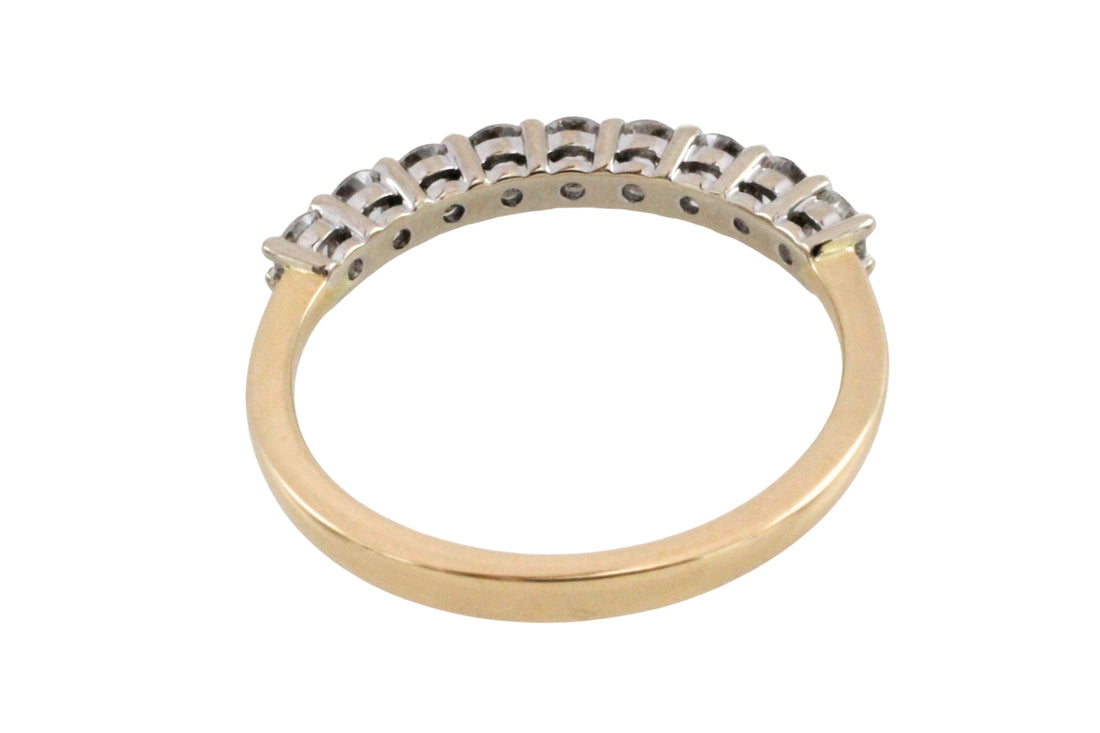 Diamond half eternity band