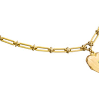 Victorian trombone necklace with locket-Necklaces-The Antique Ring Shop