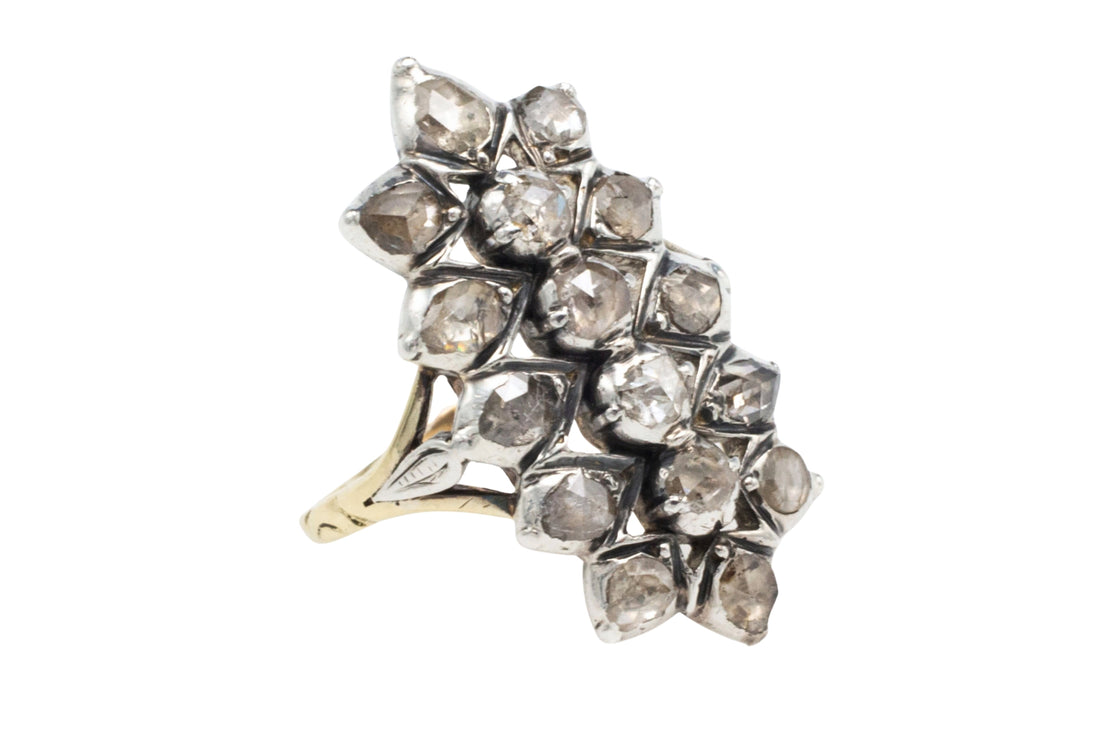 Vintage Dutch rose cut diamond ring