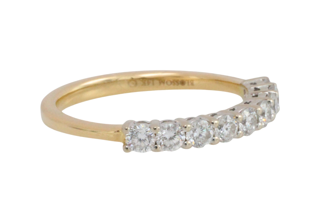 Diamond half eternity band