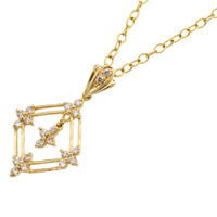 18 carat gold pendant with diamonds