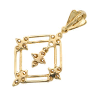 18 carat gold pendant with diamonds