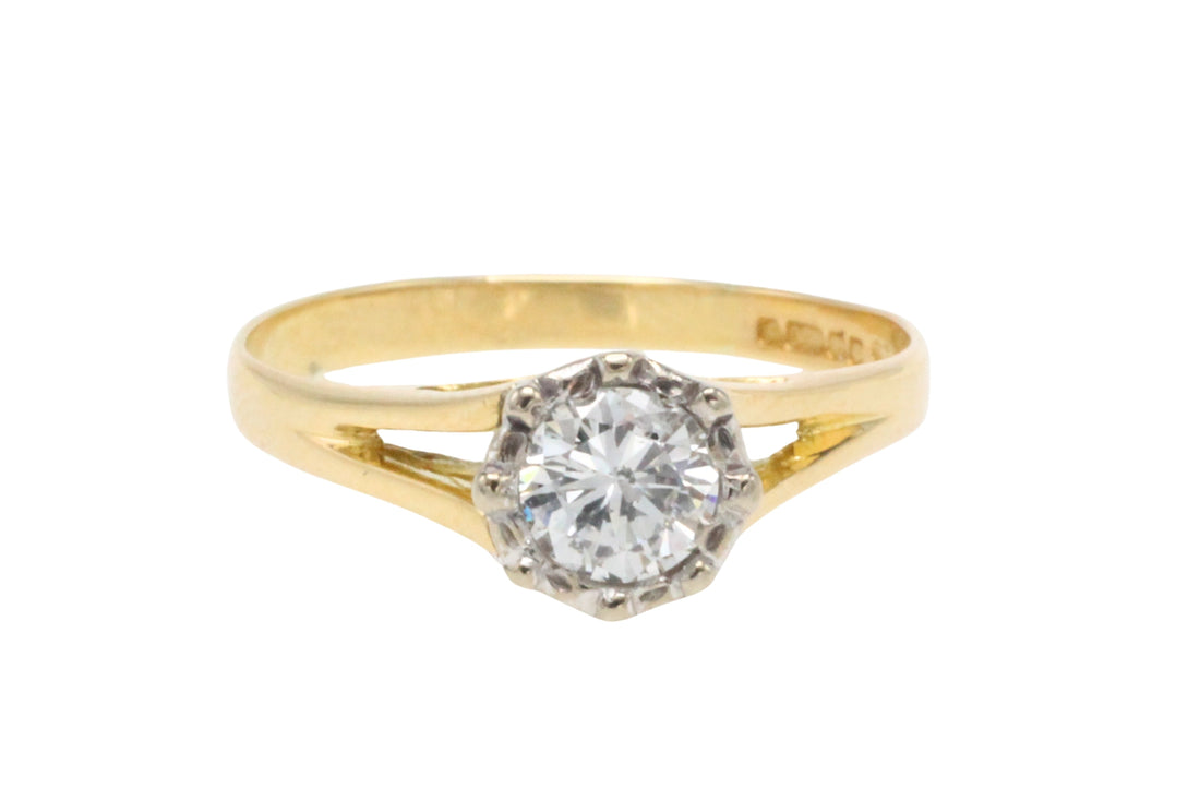 Vintage diamond solitaire ring