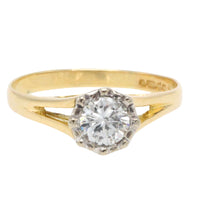 Vintage diamond solitaire ring