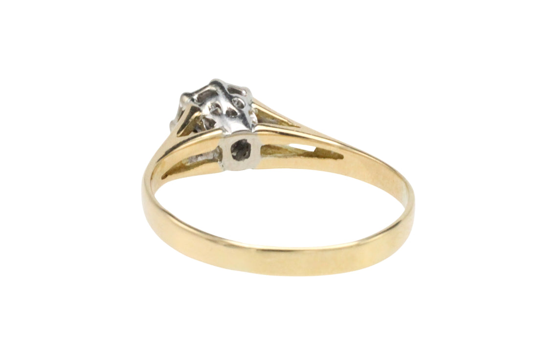 Vintage diamond solitaire ring