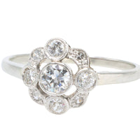 Antique five old cut diamond ring-The Antique Ring Shop