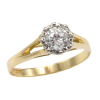 Vintage diamond solitaire ring