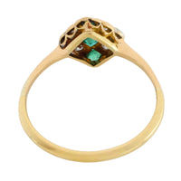 Edwardian diamond and tourmaline ring