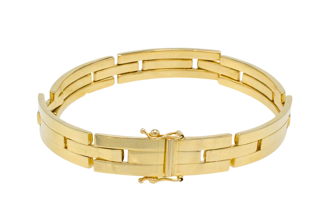 14 carat gold link bracelet