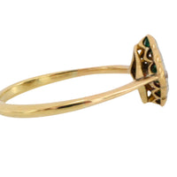 Edwardian diamond and tourmaline ring