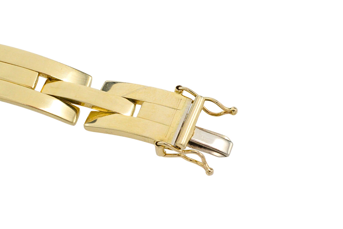 14 carat gold link bracelet